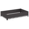vidaXL Bordure de Pelouse 100 x 60 x 20 cm Acier Noir