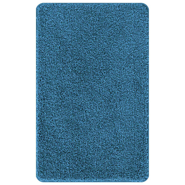 vidaXL Tapis de bain antid&eacute;rapant Bleu 60 x 90 cm PP