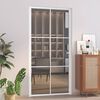vidaXL Porte int&eacute;rieure 102,5x201,5 cm Blanc Verre ESG et aluminium