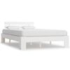 vidaXL Cadre de lit sans matelas blanc bois de pin massif 120x200 cm