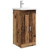 vidaXL Meuble de salle de bain avec &eacute;vier Bois ancien