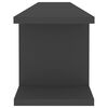 vidaXL &Eacute;tag&egrave;res murales 2 pcs gris 105x18x20 cm bois d'ing&eacute;nierie
