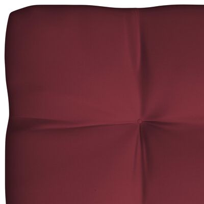 vidaXL Coussins de canapé palette 7 pcs Rouge bordeaux