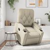 vidaXL Fauteuil inclinable Crème Similicuir