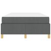 vidaXL Cadre de lit avec matelas Gris fonc&eacute; 120 x 200 cm tissu