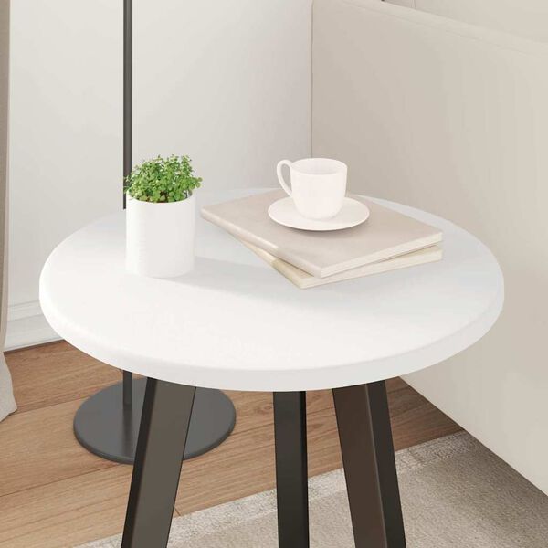 vidaXL Plateau de table Blanc 40 x 40 x 1,5 cm Bois d'ing&eacute;nierie