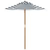 vidaXL Parasol de jardin pour enfants avec poteau en bois &Oslash;120x140 cm