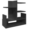 vidaXL Organisateur de bureau noir 49x20x52,5 cm bois d'ing&eacute;nierie