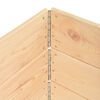vidaXL Colliers de palette 3 pcs 50x100 cm Bois de pin solide