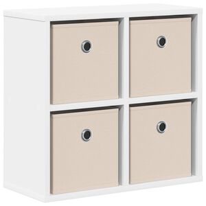 vidaXL Buffet avec tiroir Blanc 49,5 x 22 x 47 cm