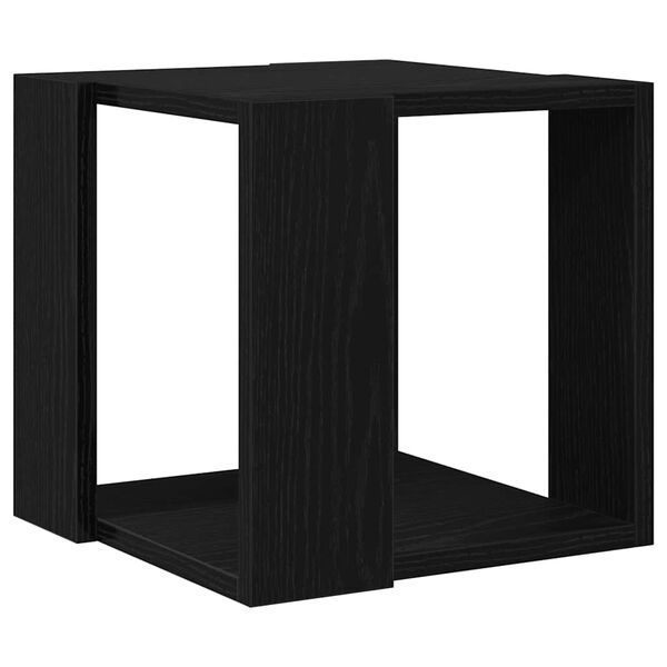 vidaXL Table basse Ch&ecirc;ne noir 32 x 32 x 30 cm Bois d'ing&eacute;nierie
