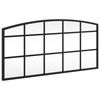 vidaXL Miroir mural noir 60x30 cm arche fer