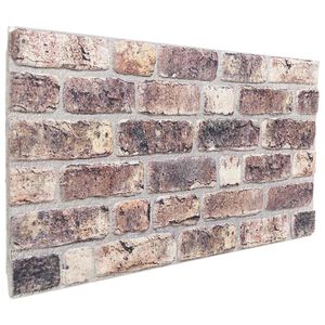 vidaXL Panneaux muraux 10 pcs Marron fonc&eacute; 100 x 50 cm Mousse EPS