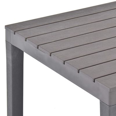 vidaXL Table de jardin Moka 78x78x72 cm Plastique