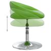 vidaXL Chaise de salle &agrave; manger pivotante Vert Similicuir