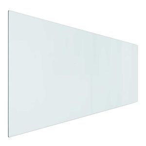 vidaXL Plaque en verre de chemin&eacute;e Transparent 120 x 50 cm Verre