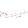 vidaXL &Eacute;tag&egrave;re murale flottante 2 pcs Blanc brillant 80x23,5x3,8cm MDF