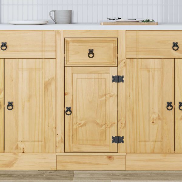 vidaXL Armoire avec tiroir SKI Brun Miel 40 x 46 x 81,5 cm Pin massif