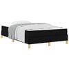 vidaXL Lit &agrave; ressorts avec matelas Noir 120 x 190 cm tissu