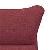 vidaXL fauteuil Bordeaux 69 x 74 x 93 cm Tissu et Contreplaqu&eacute;