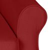 vidaXL Fauteuil inclinable Rouge bordeaux Tissu