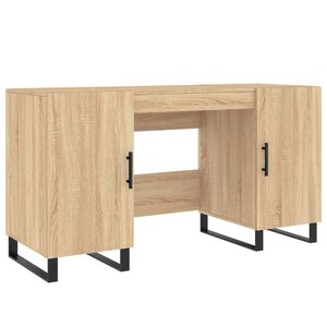 vidaXL Bureau ch&ecirc;ne sonoma 140x50x75 cm bois d'ing&eacute;nierie