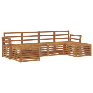 vidaXL Ensemble de canap&eacute;s d'ext&eacute;rieur 6 pc Naturel
