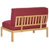 vidaXL Ensemble de Canap&eacute;s avec coussin Uni Bordeaux 120 x 80 x 69 cm