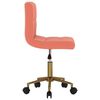 vidaXL Chaises pivotantes &agrave; manger lot de 2 rose velours