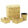 vidaXL Ensemble de salle de bain 4 pcs Jacinthe d&rsquo;eau