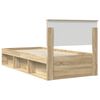 vidaXL Cadre de lit Ch&ecirc;ne Sonoma 75 x 190 cm Bois d'ing&eacute;nierie