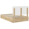 vidaXL Lit de Rangement Ch&ecirc;ne Sonoma 120 x 190 cm Bois d'ing&eacute;nierie