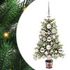 vidaXL Sapin de No&euml;l avec 150 LED avec support Vert 65 cm PE
