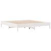 vidaXL Cadre de lit sans matelas blanc 200x200 cm bois massif de pin
