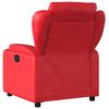vidaXL Fauteuil de massage inclinable électrique rouge similicuir