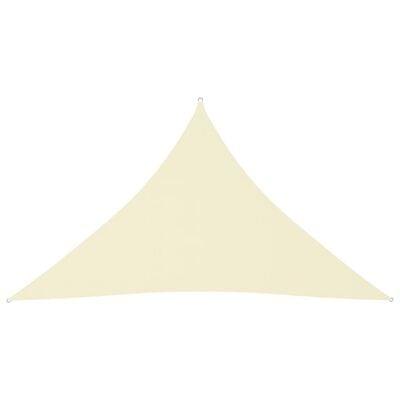 vidaXL Voile de parasol tissu oxford triangulaire 4x4x5,8 m crème