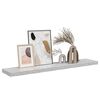 vidaXL &Eacute;tag&egrave;re murale flottante Gris b&eacute;ton 120x23,5x3,8 cm MDF