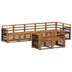 vidaXL Ensemble de canap&eacute;s d'ext&eacute;rieur 7 pc