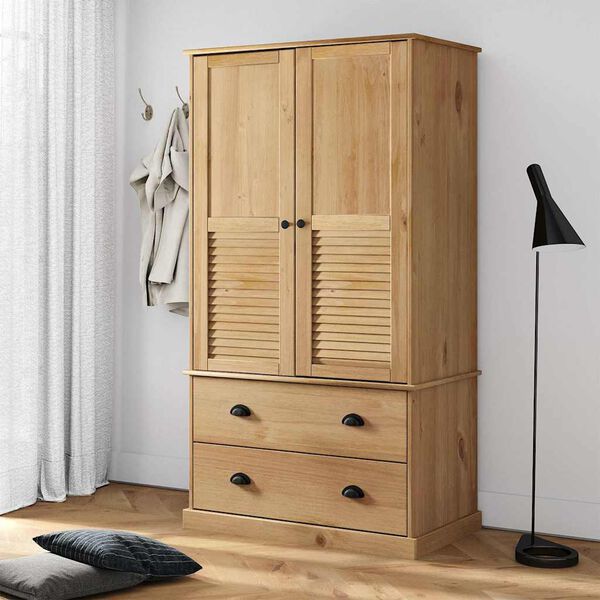 vidaXL Garde-robe VIGO 90x55x170 cm bois massif de pin