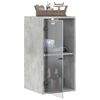 vidaXL Armoire murale avec portes en verre gris b&eacute;ton 35x37x68,5 cm