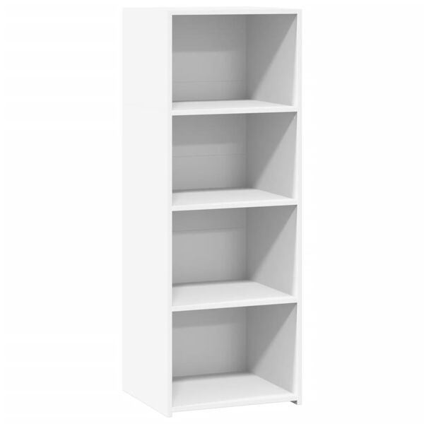 vidaXL Buffet haut blanc 45x41x124 cm bois d'ing&eacute;nierie