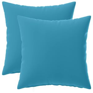 vidaXL Housse de coussin 2 pcs HEERLEN Bleu clair 30 x 30 cm Polyester