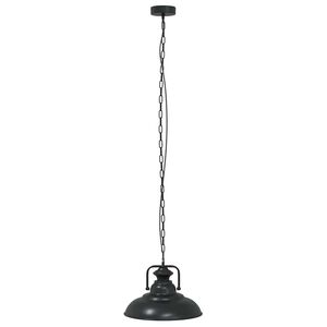 vidaXL Lampe suspendue E27 noir &Oslash; 31 cm fer