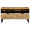 vidaXL Table basse marron 80x54x40 cm bois massif de manguier