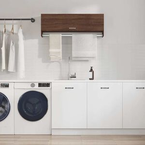vidaXL Garde-robe Ch&ecirc;ne marron 100x32,5x35 cm Bois d'ing&eacute;nierie