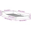 vidaXL Cadre de lit Blanc 75 x 190 cm Pin massif