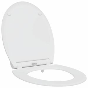 vidaXL Toilette à relâchement rapide adaptée pour le siège Blanc