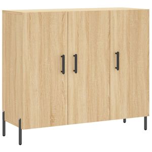 vidaXL Buffet ch&ecirc;ne sonoma 90x34x80 cm bois d'ing&eacute;nierie