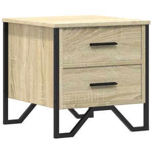 vidaXL Table de chevet ch&ecirc;ne sonoma 40x41x40 cm bois d'ing&eacute;nierie