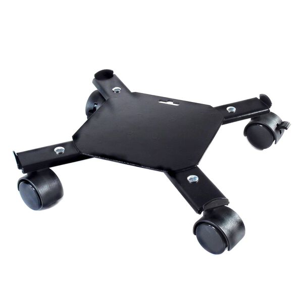 Nature Support roulant r&eacute;glable pour plantes 4 bras M&eacute;tal Noir